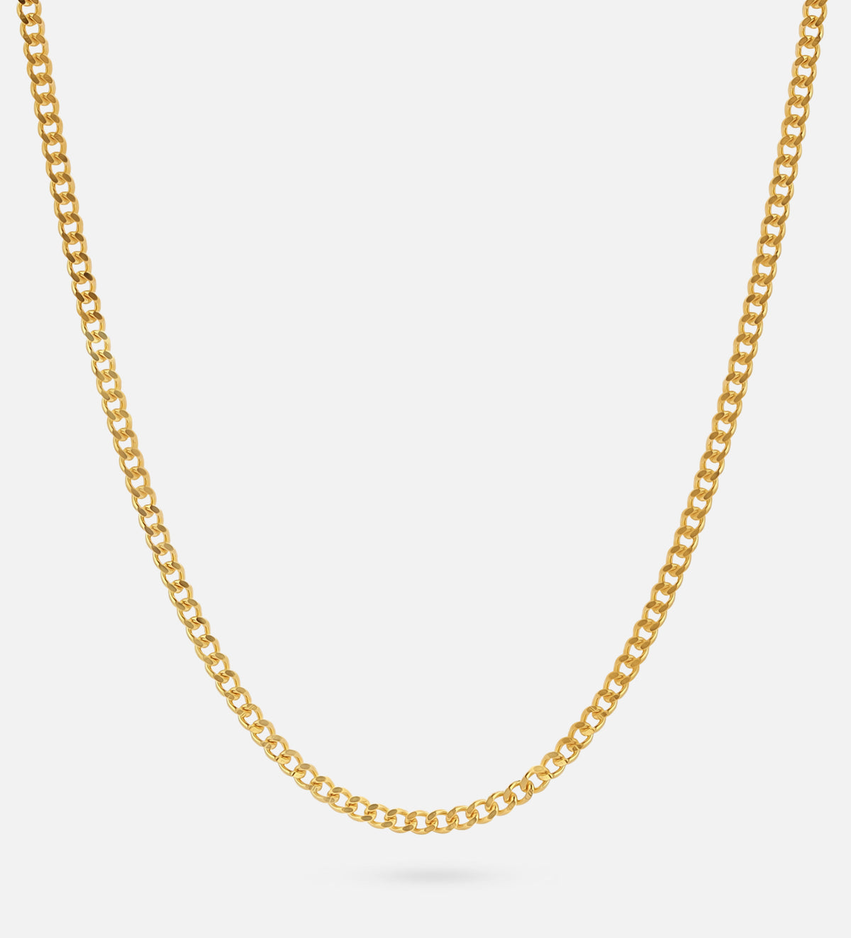 Curb Chain Necklace in 18k Gold Plating on 925 Silver - Ash & Harry