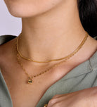 Curb Chain Necklace in Gold