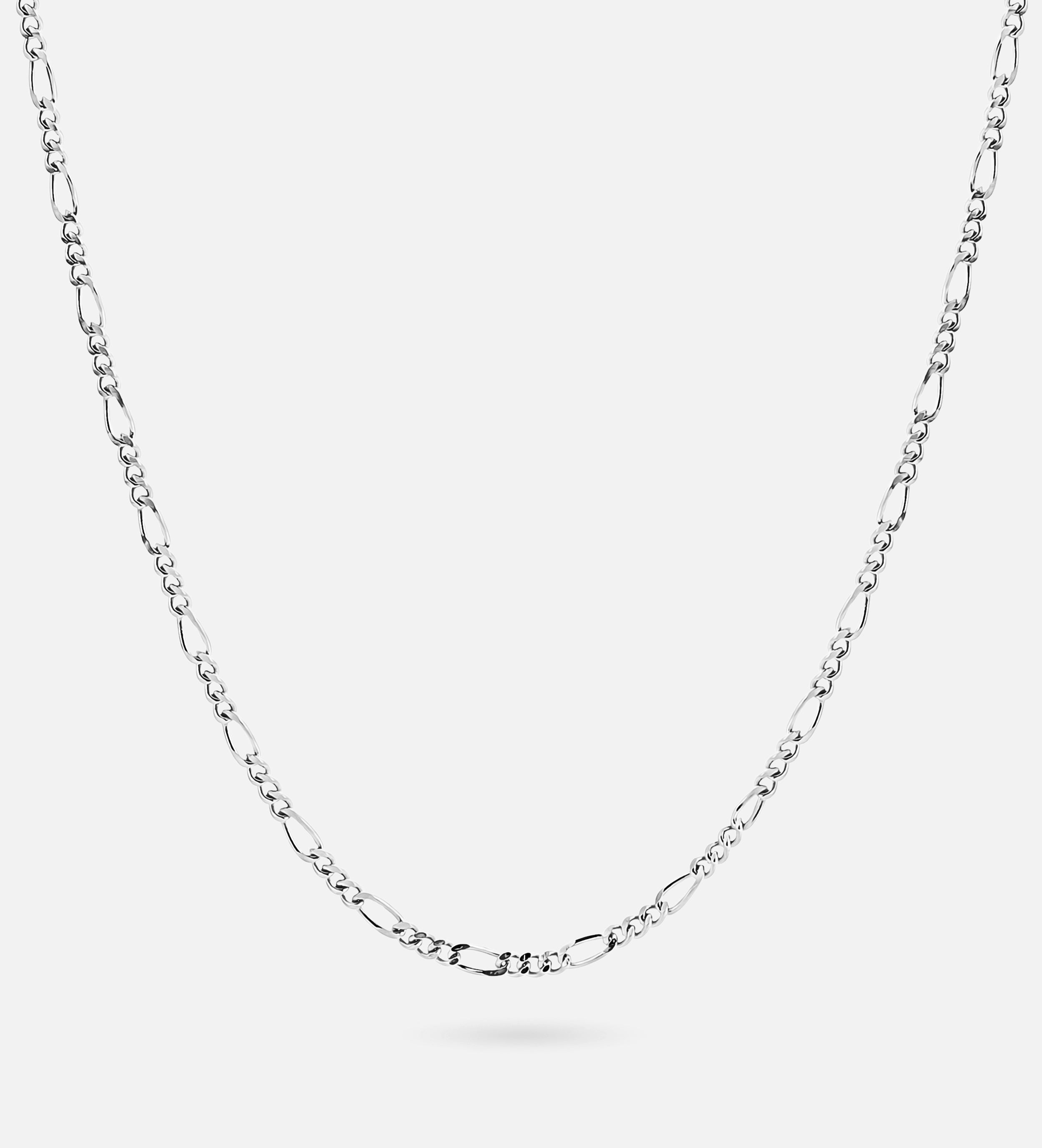 Figaro Chain Necklace in Silver