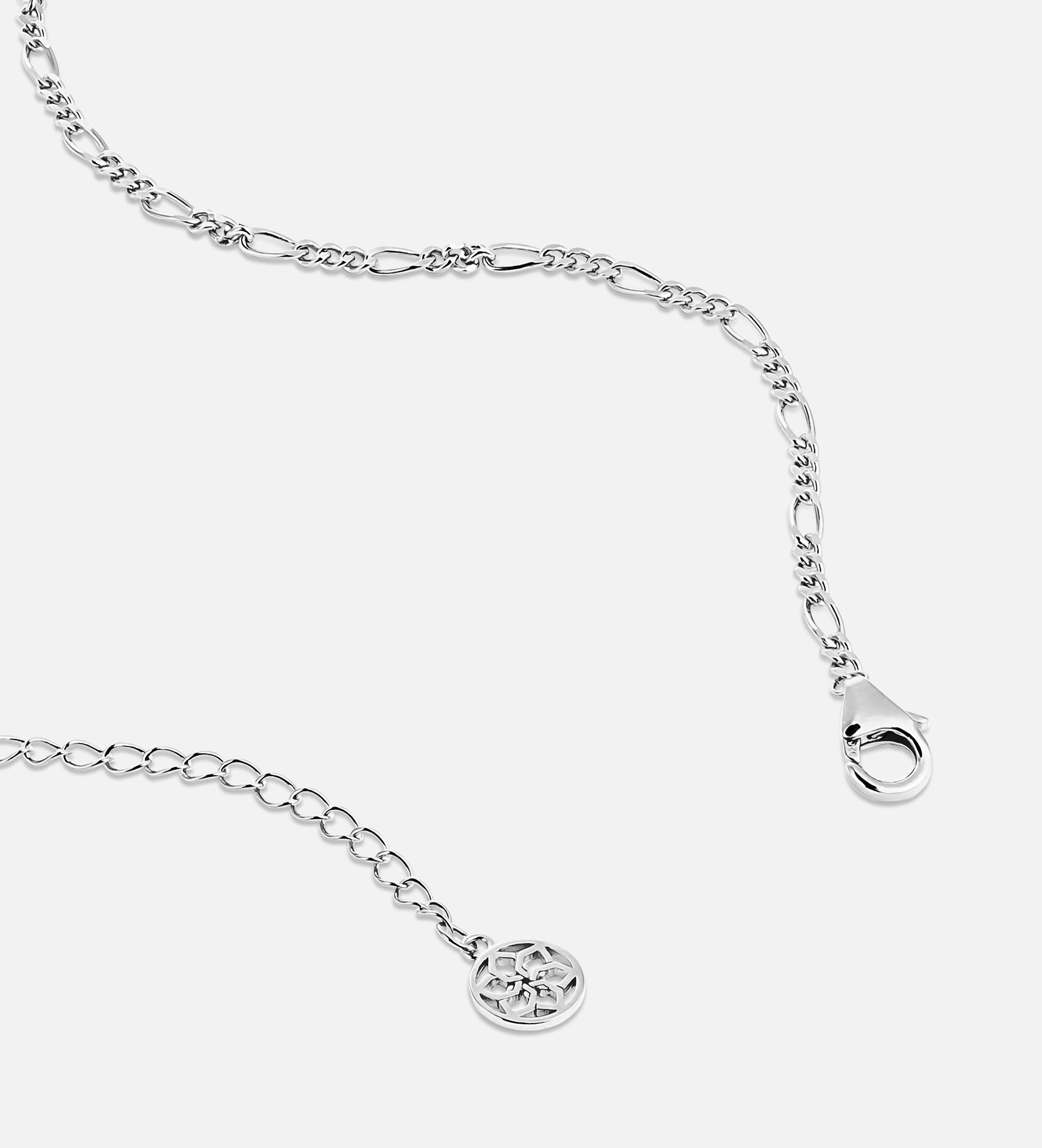 Figaro Chain Necklace in Silver