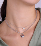 Heart Necklace in Silver