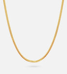 Herringbone Necklace in Gold