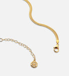 Herringbone Necklace in Gold