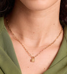 Lock Necklace in Gold