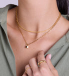 Lock Necklace in Gold