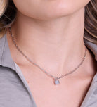 Lock Necklace in Silver