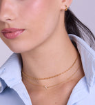 Paperclip Necklace in Gold