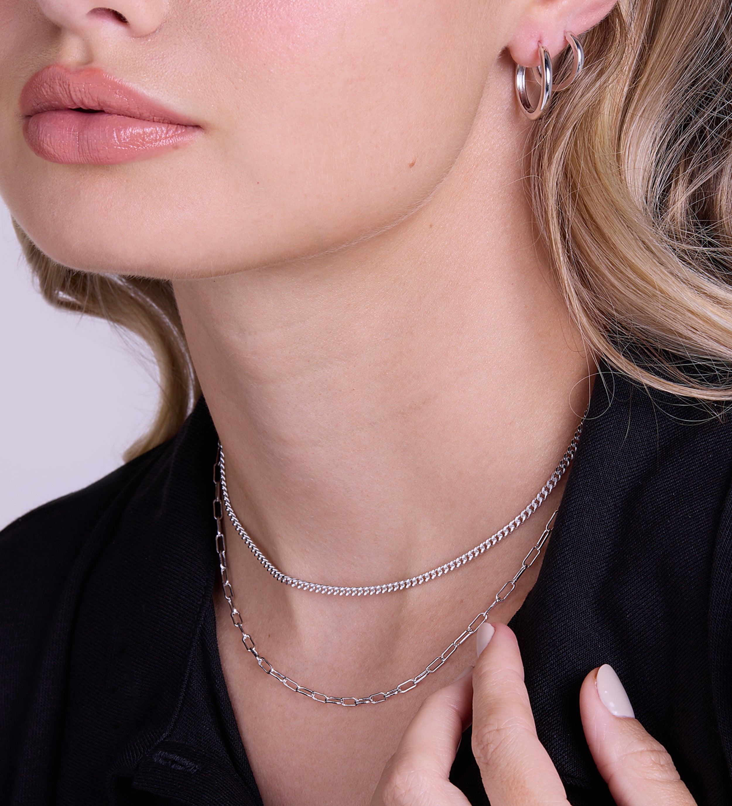 Paperclip Necklace in Silver