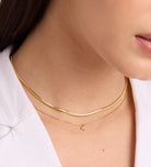 Pave Spade Necklace in Gold