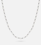 Pearl Beaded Necklace in Silver