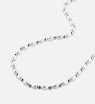Pearl Beaded Necklace in Silver