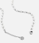 Pearl Beaded Necklace in Silver