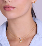 Solitaire Pendant Necklace in Gold