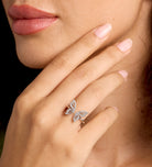 Butterfly Open Ring in Silver