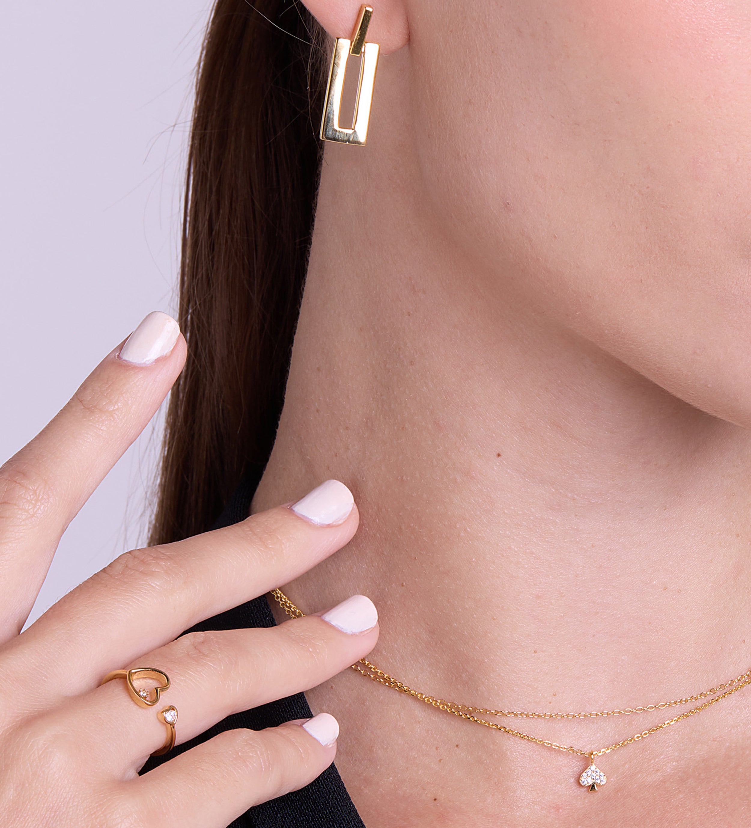 Heart to Heart Ring in Gold