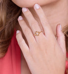 Lucky Clover Ring in Gold