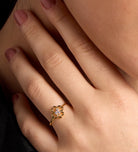 Lucky Clover Ring in Gold