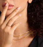 Mini Infinity Pave Ring in Gold