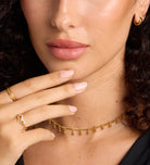 Pave Heart Silhouette Ring in Gold