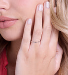 Thin Stacker Ring in Silver