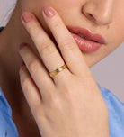 Trio Band Stacker Ring in Gold