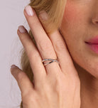 Intertwined Duo Ring in Silver