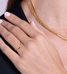 Wishbone Ring in Gold