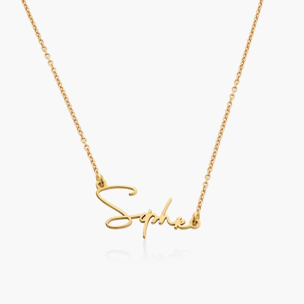 Signature Script Name Necklace - 18K Gold Plated