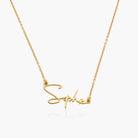 Signature Script Name Necklace - 18K Gold Plated