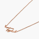 Signature Script Name Necklace - 18K Rose Gold Plated