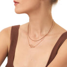 Signature Script Name Necklace - 18K Rose Gold Plated