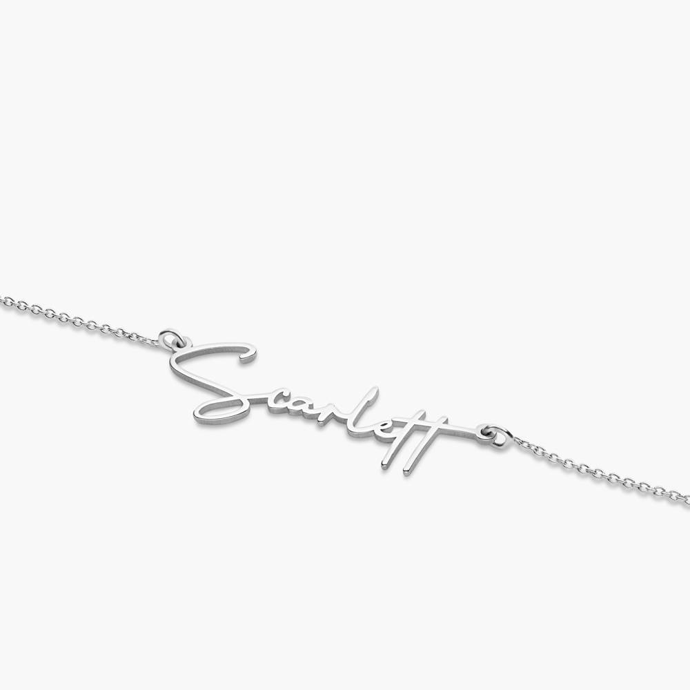 Signature Script Name Necklace - Sterling Silver