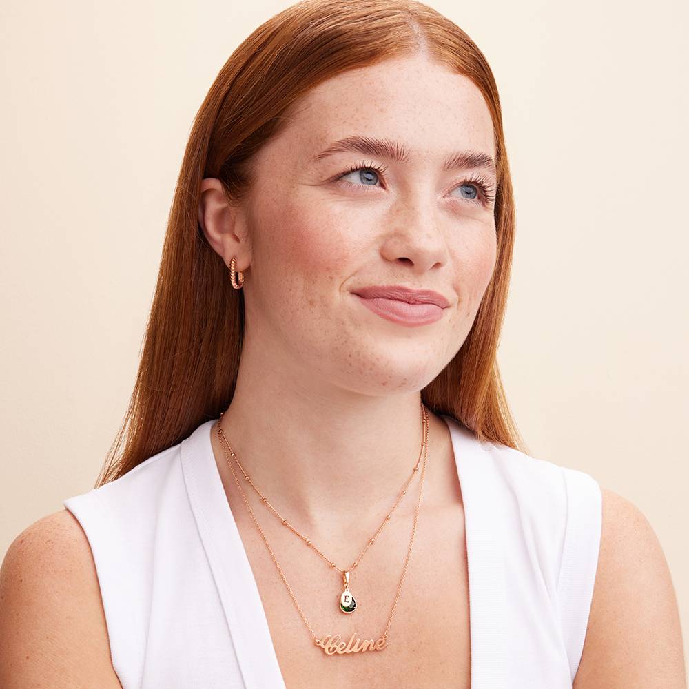 Classic Name Necklace - 18K Rose Gold Vermeil