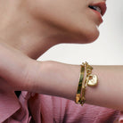 Heart Lock Bracelet With Diamond - 18K Gold Vermeil