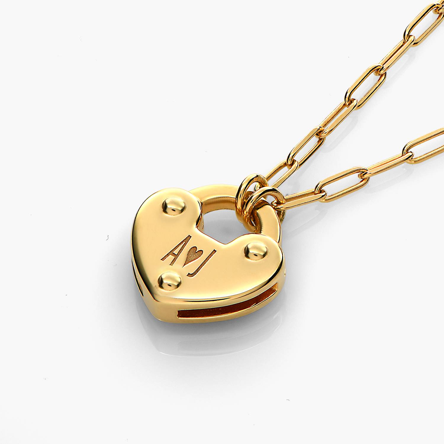 Heart Lock Necklace - 18K Gold Vermeil