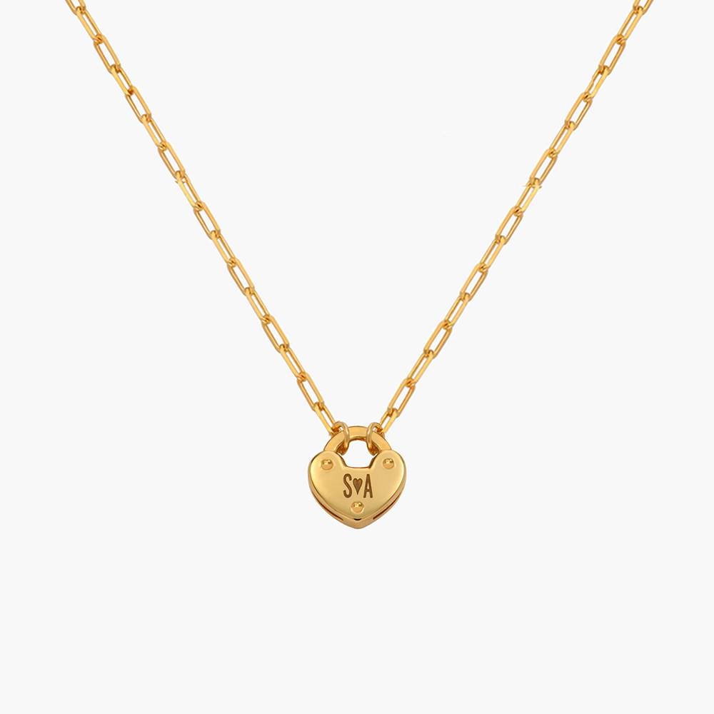 Heart Lock Necklace - 18K Gold Vermeil