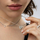 Heart Lock Necklace - Sterling Silver