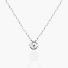 Heart Lock Necklace - Sterling Silver