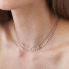 Initial Necklace - 18K Rose Gold Vermeil
