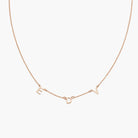 Initial Necklace - 18K Rose Gold Vermeil