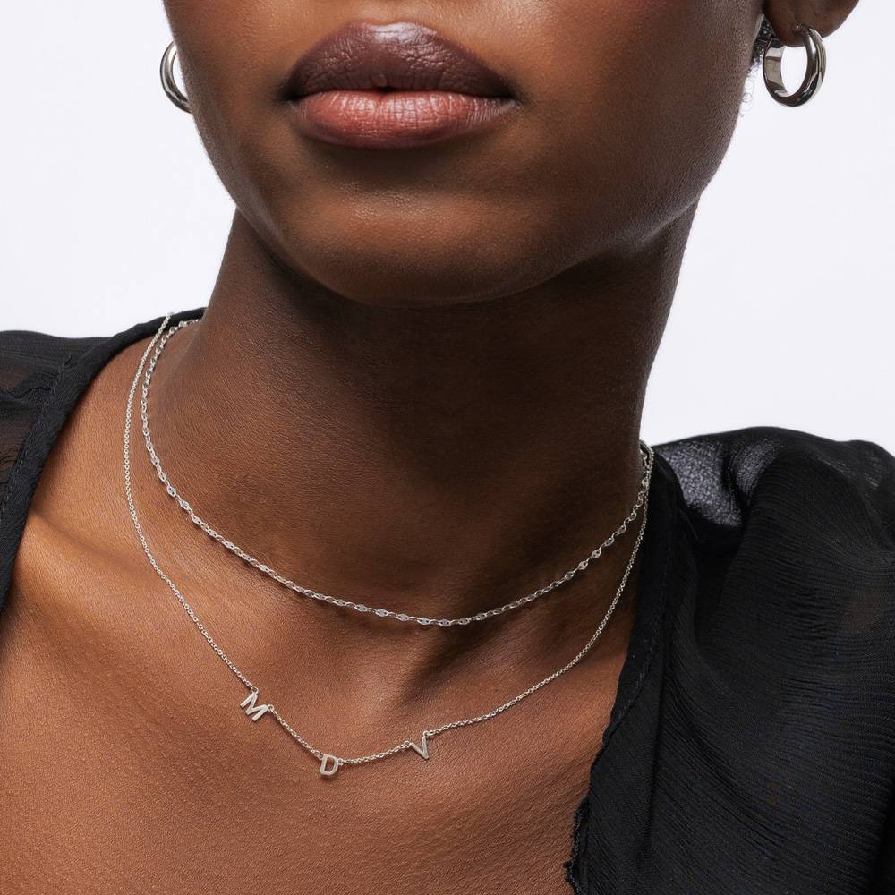 Initial Necklace - Sterling Silver
