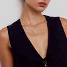 Large Initial Necklace - Sterling Silver