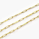 Paperclip Chain Name Bracelet With Diamond - 18K Gold Vermeil
