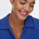 Vertical Bar Necklace - 18K Gold Vermeil