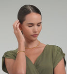 Three Leaf Clover Earrings in Gold