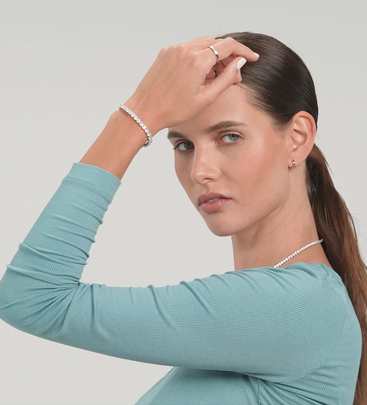 Tennis Bracelet in Silver