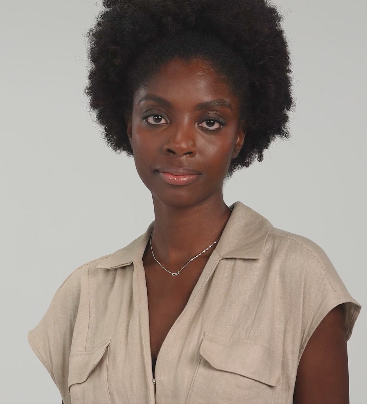 Mini Infinity Pave Necklace in Silver