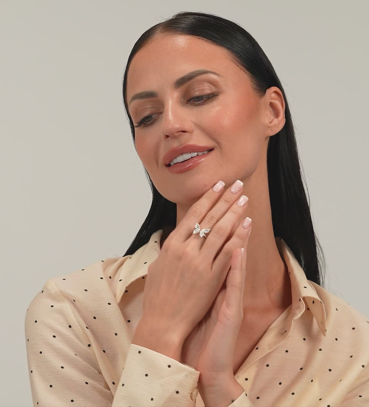 Butterfly Open Ring in Silver