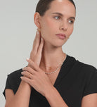 Double Beaded Stacker Ring in Gold