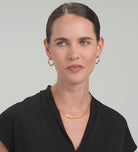 Twisted Hoop Earrings in Gold